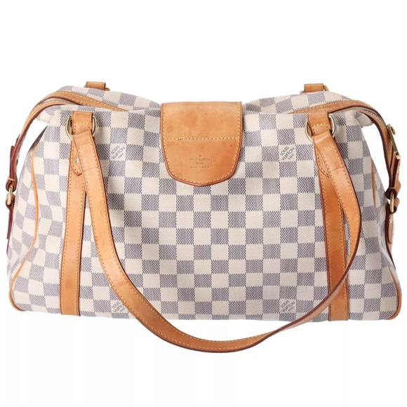Louis Vuitton Stresa PM Damier Azur Small Shoulder Bag N42220 Beige Multi - Picture 7 of 13
